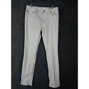 Polo Ralph Lauren Corduroy Jeans Mens 36x34 White Tapered‎ High Rise Casual